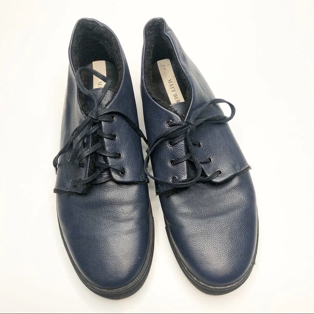 Matt Bernson | Blue Leather Oxfords